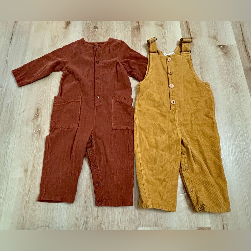 Fin & Vince Little Boy’s Corduroy Overalls Bundle